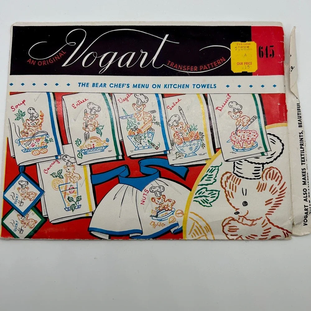 Vogart And Superior Vintage Hot Iron Transfers Lot Of 2‎
